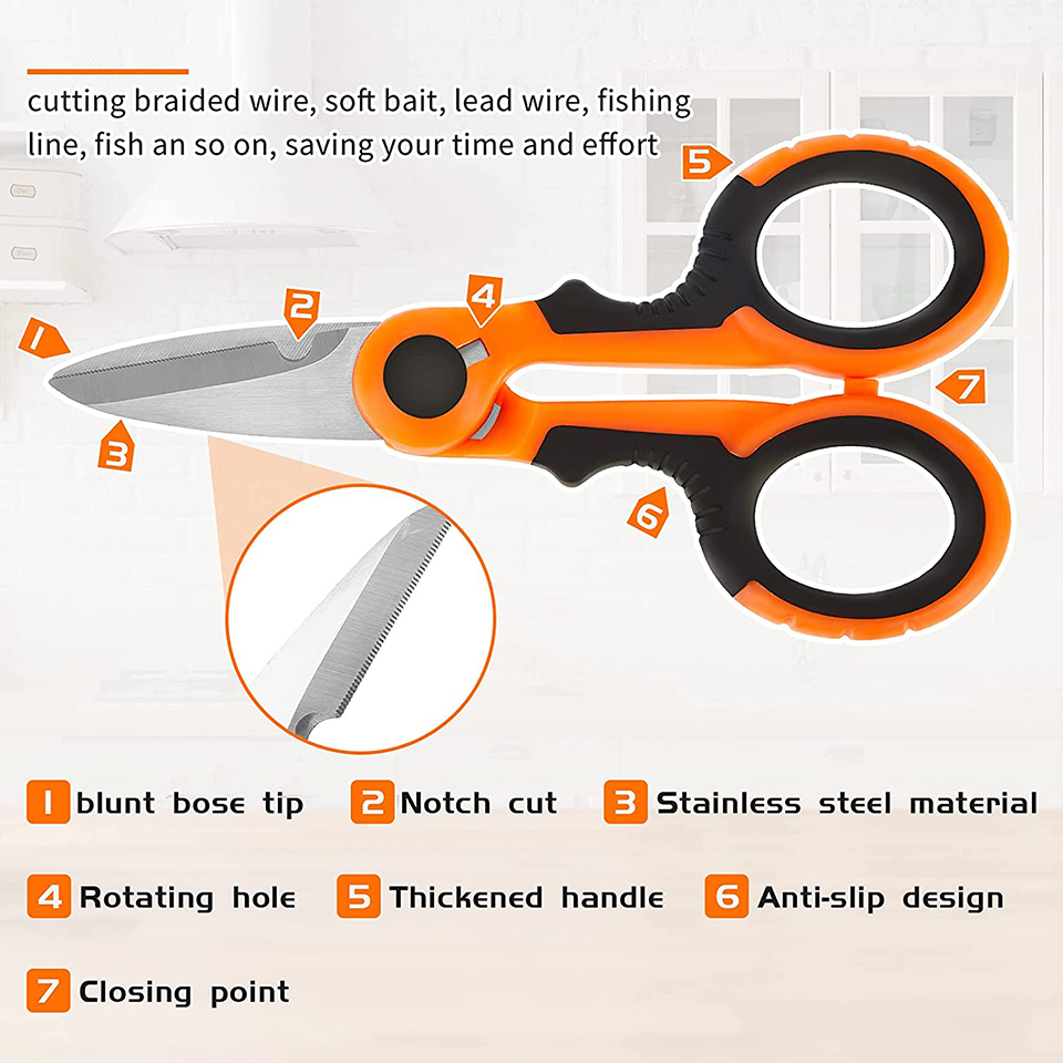 WALK FISH Japanese 420 Stainle - Fishing Line Cutter recension och pris