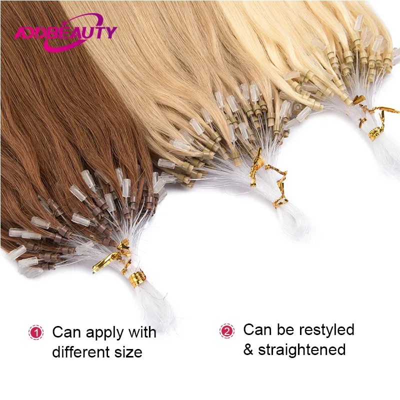 Straight Human Hair Extensions - Monofilament Line recension och pris