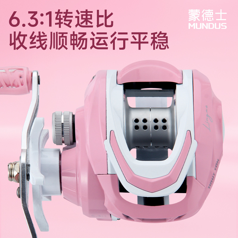 Pink 6.3:1 Gear Ratio 3+1 Ball - Ice Fishing Line recension och pris