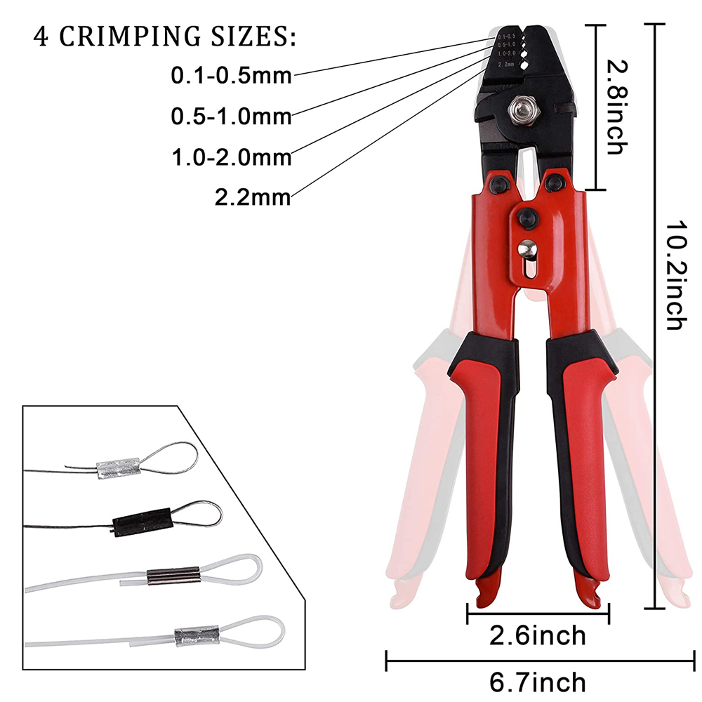 300pcs Crimp Fishing Sleeves S - Leader Line recension och pris