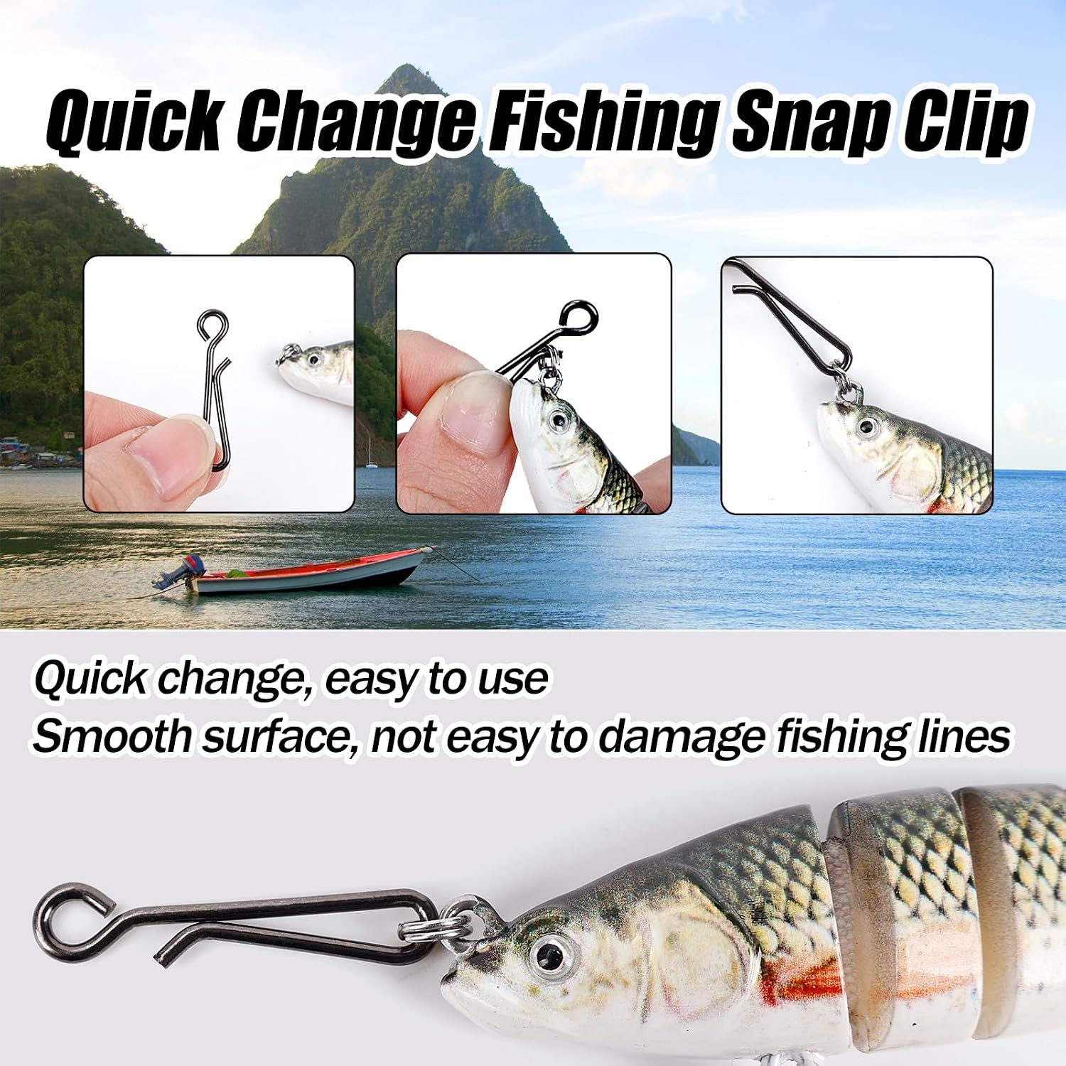 100Pcs Stainless Steel Fishing - Freshwater Line recension och pris