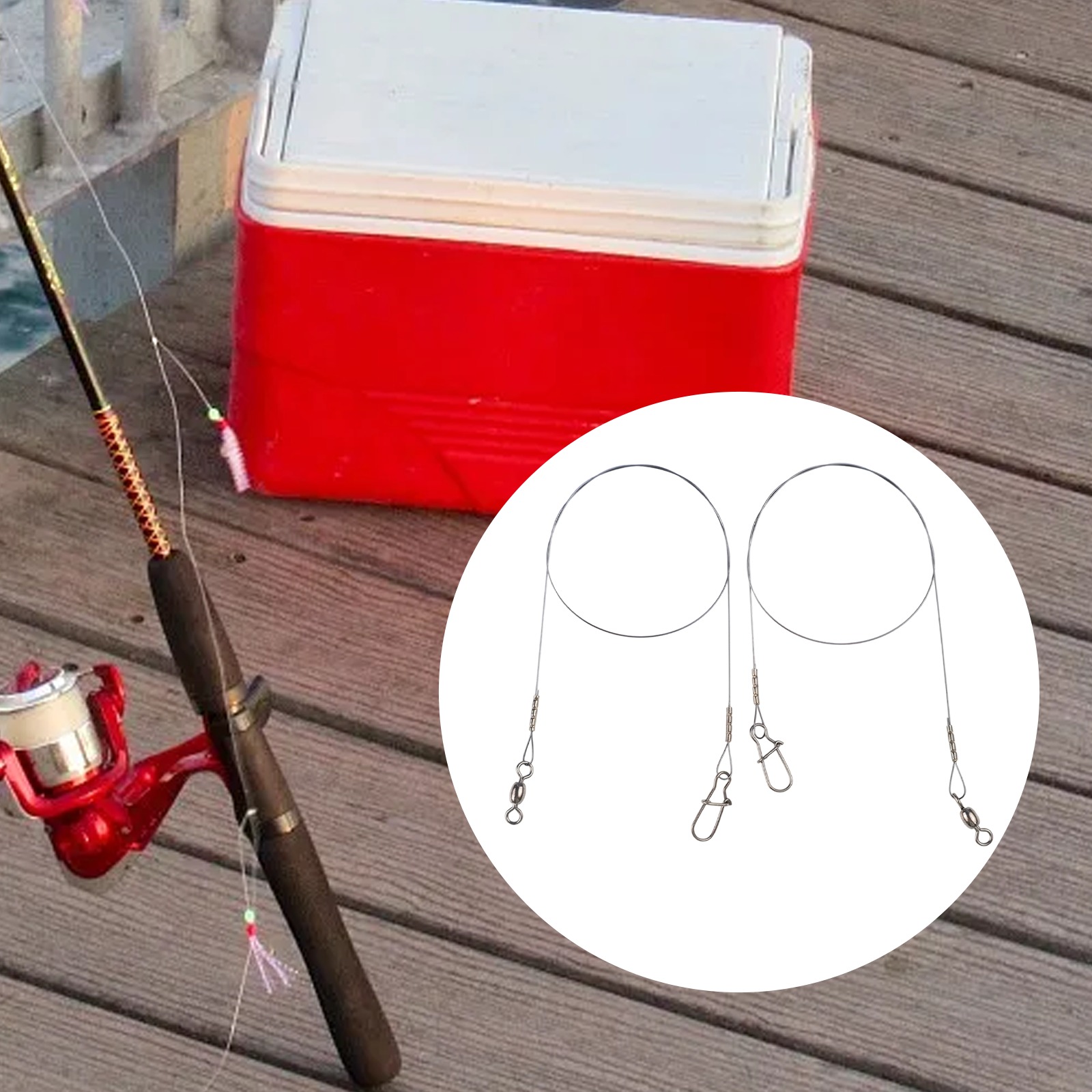 2pc Fishing Titanium Wire Lead - Leader Line recension och pris